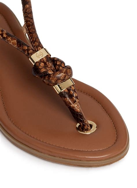 michael michael kors holly leather sandal|Michael Kors sandals outlet online.